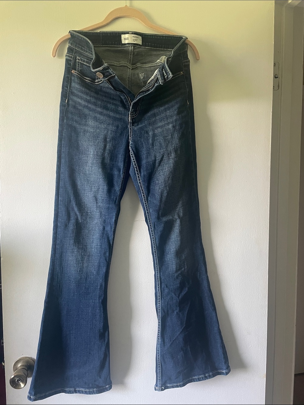 BKE Dark Blue Flared Jeans